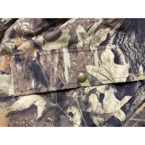 Polaris Silent Water Shed Hooded Jacket Mens LG Mossy Oak Break up Camo Hunting - Picture 8 of 10